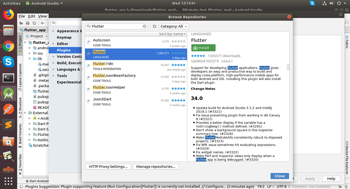 flutter installation step 1