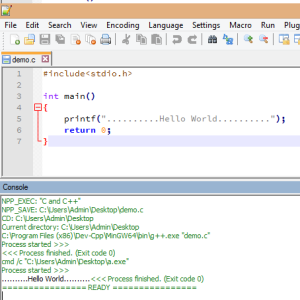 Configure Notepad++ to Run C, C++ and Java Programs