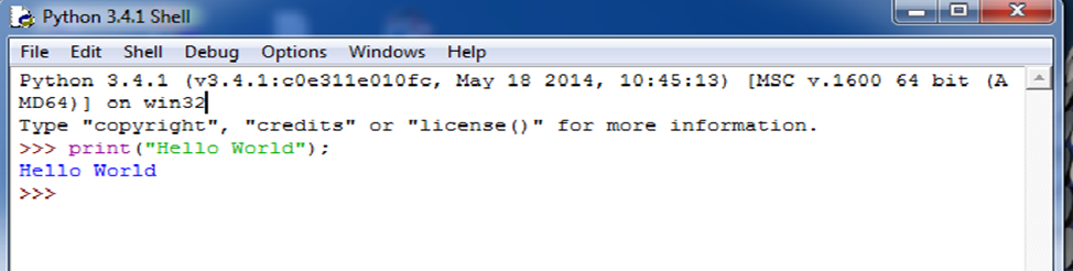 Python Hello World Program
