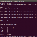 Round robin scheduling program in c using structure