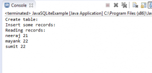 using sqlite with java