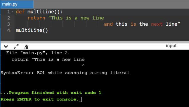 solve-syntaxerror-eol-while-scanning-string-literal-in-python